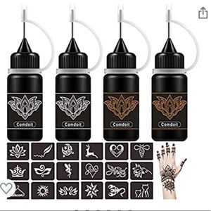 Henna tattoo set